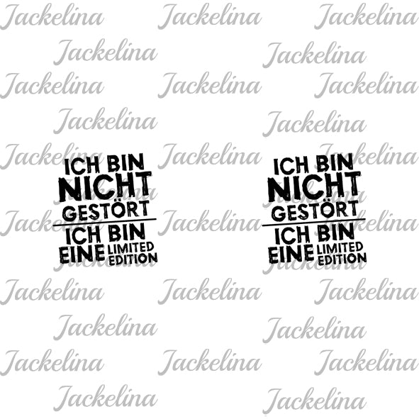 Ohrringe ICH BIN NICHT GESTÖRT ICH BIN EINE LIMITED EDITION