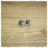 Ohrringe in 10 mm Blume mit Leoprint