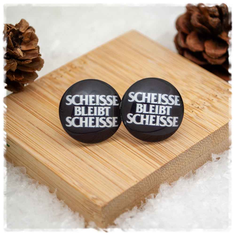 Ohrringe SCHEISSE BLEIBT SCHEISSE