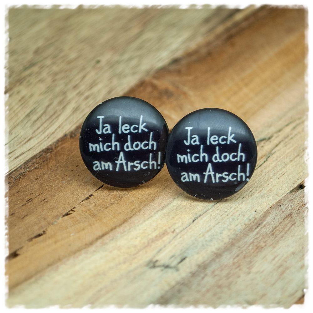 Ohrringe Ja leck mich doch am Arsch!
