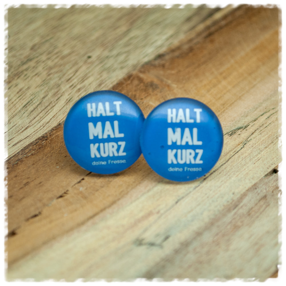 Ohrringe HALT MAL KURZ DIE FRESSE