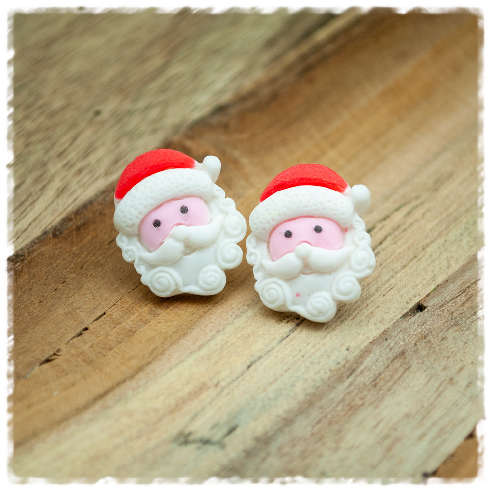 Ohrringe in 20 mm Weihnachtsmann
