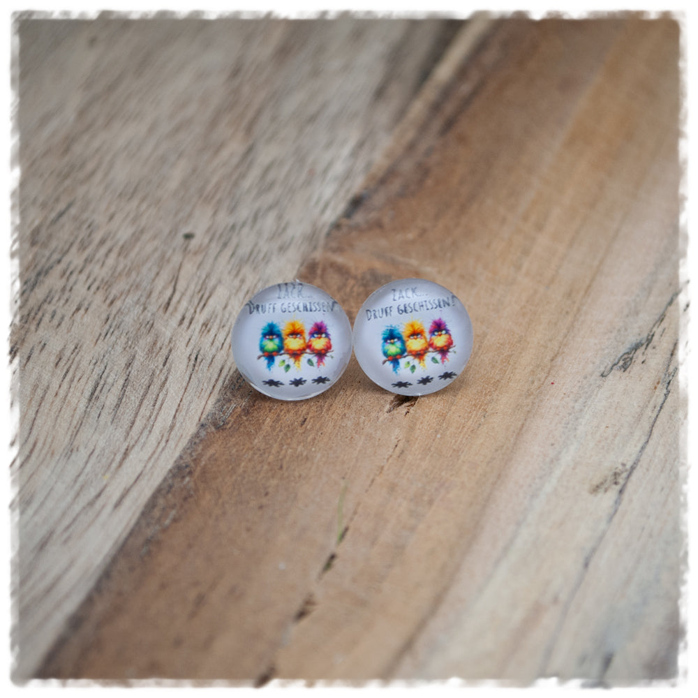 Ohrringe in 12 mm ZACK DRUFF GESCHISSEN