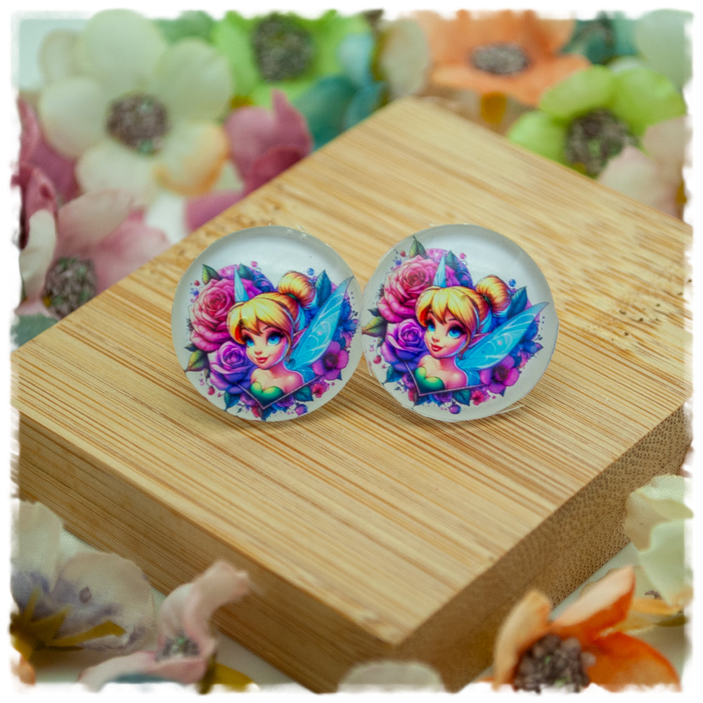 Ohrringe Fee mit Blumenherz - Jackelina