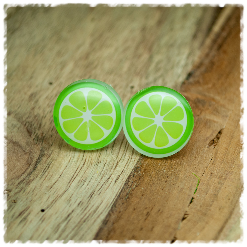 Ohrringe in 20 mm Limette