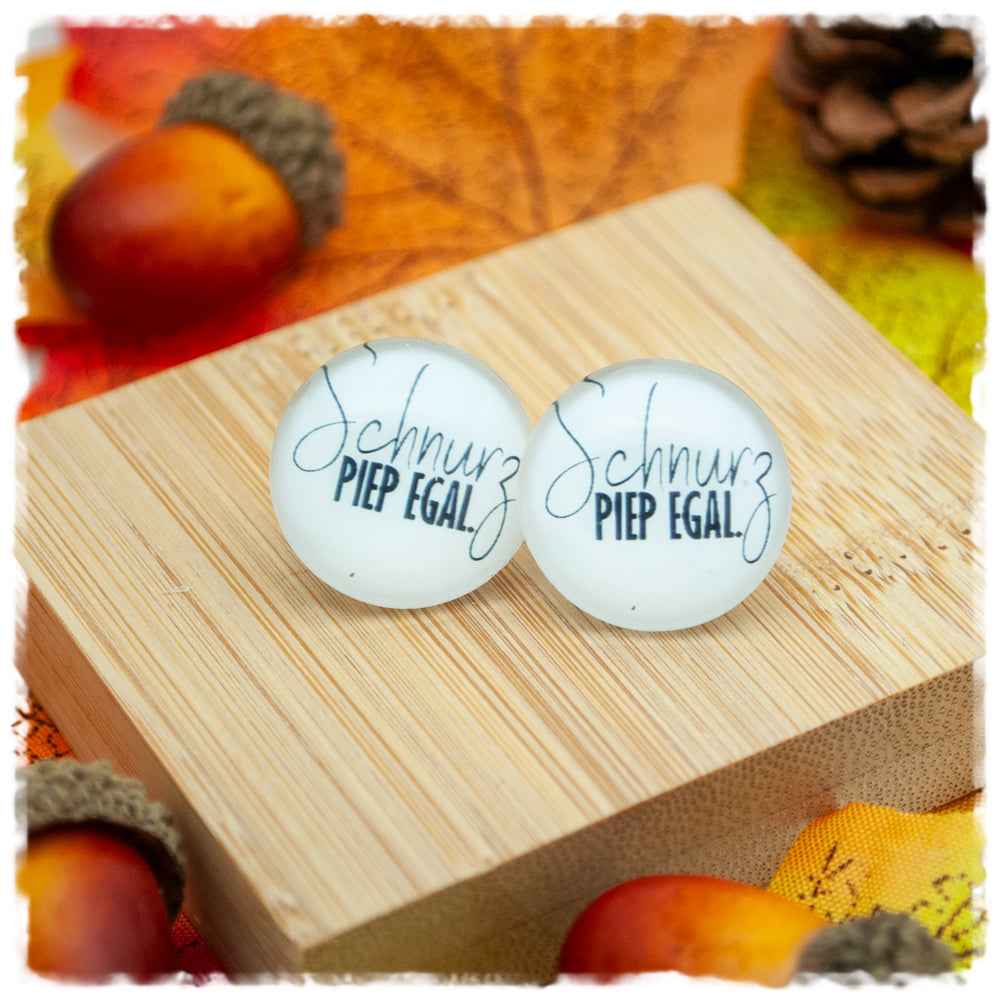 Ohrringe mit SchnurzPIEP EGAL