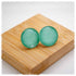 Ohrringe einfarbig mint mit Glitter