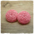 Holzohrringe in 25 mm rosa