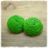 Holzohrringe in 25 mm grün