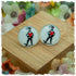 Ohrringe in 20 mm Junge mit rotem Herz - Jackelina