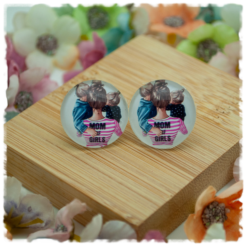 Ohrringe Mom mit zwei Mädchen - Jackelina