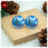 Ohrringe Winterlandschaft mit Eisenbahn (AKTION)