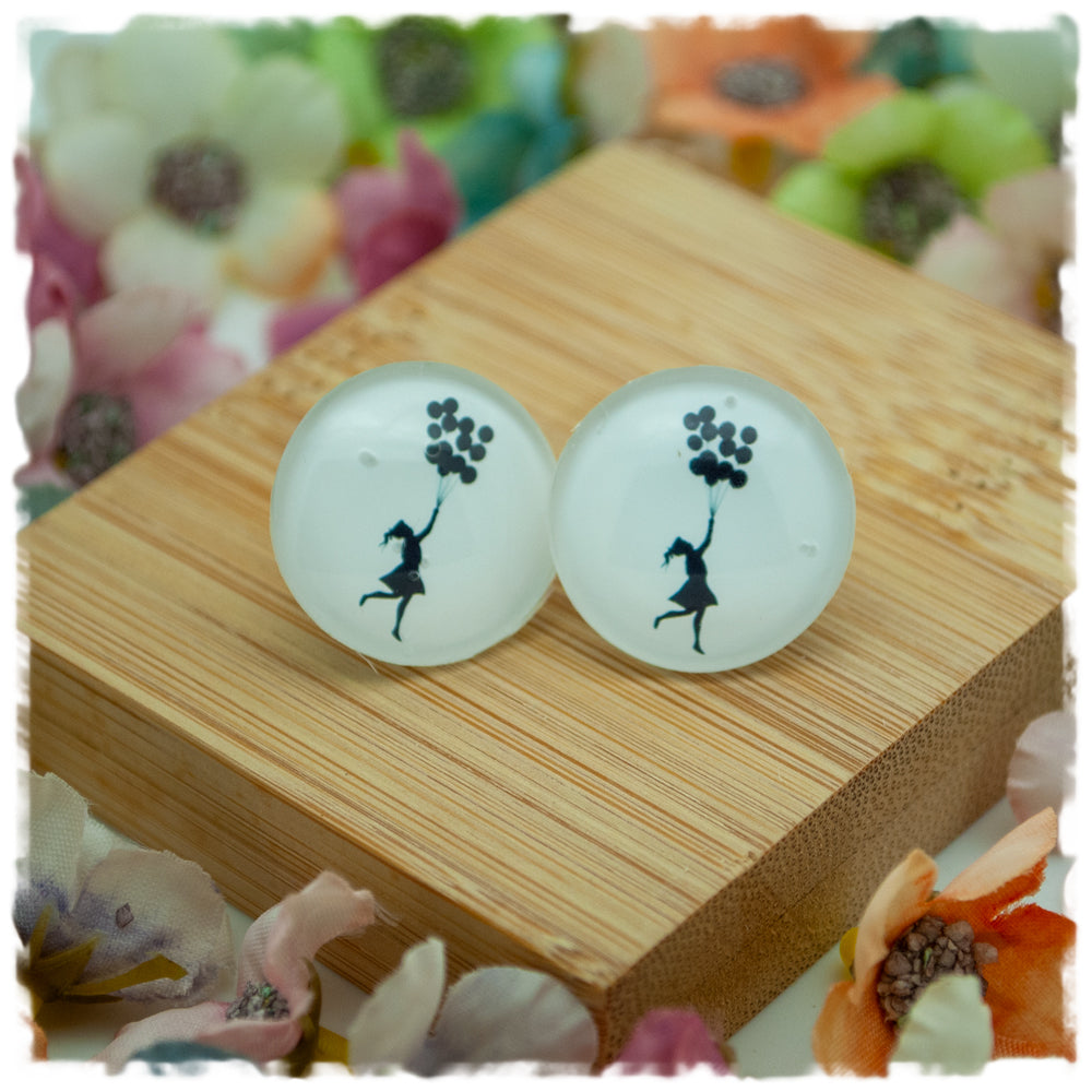 Ohrringe Mädchen mit Luftballons - Jackelina