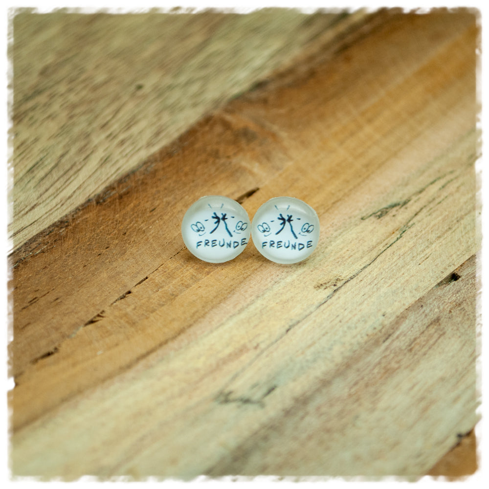 Ohrringe in 10 mm High Five mit FREUNDE