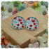 Ohrringe grau mit Mohn- und Pusteblumen - Jackelina