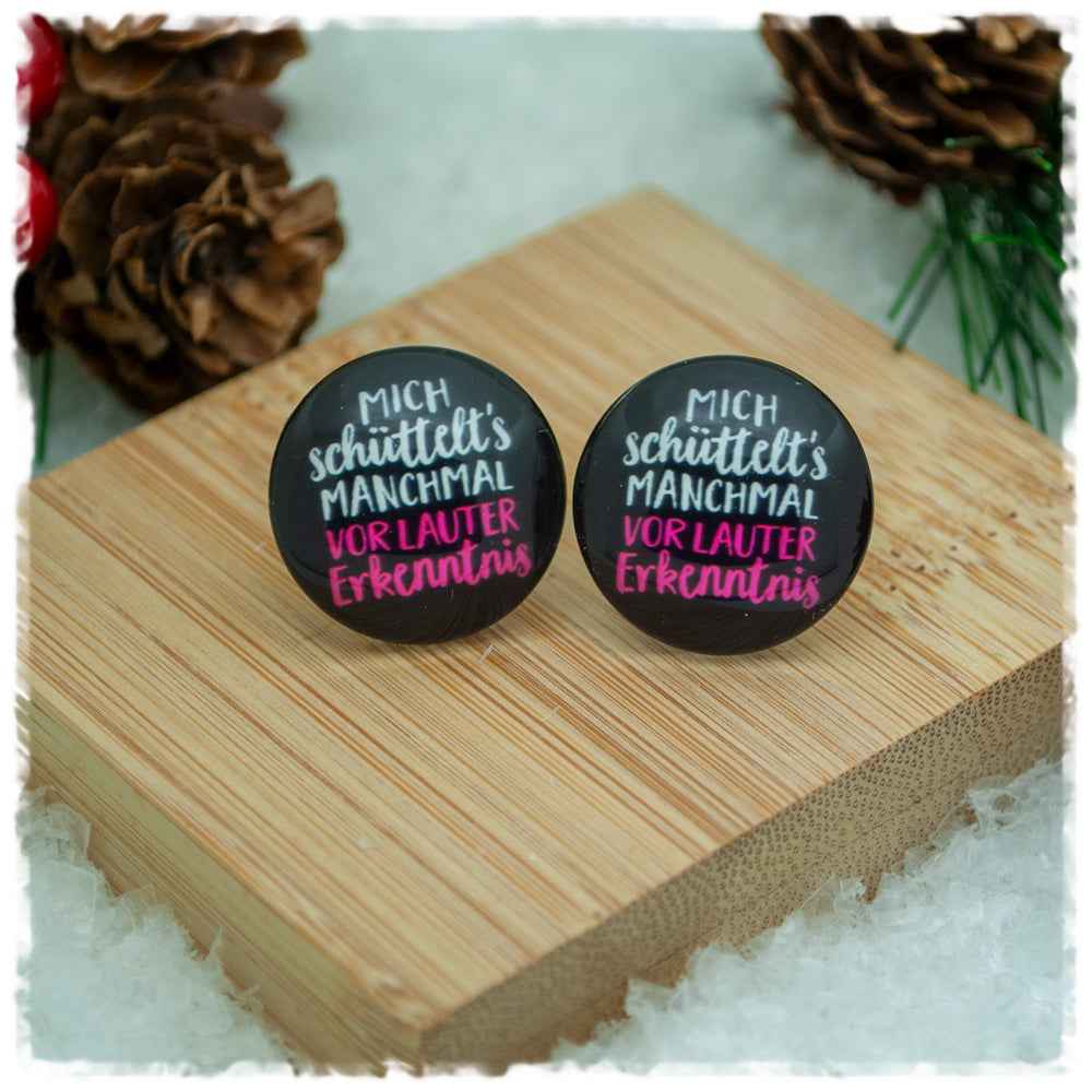 Ohrringe MICH schüttelt´s MANCHMAL VOR LAUTER Erkenntnis