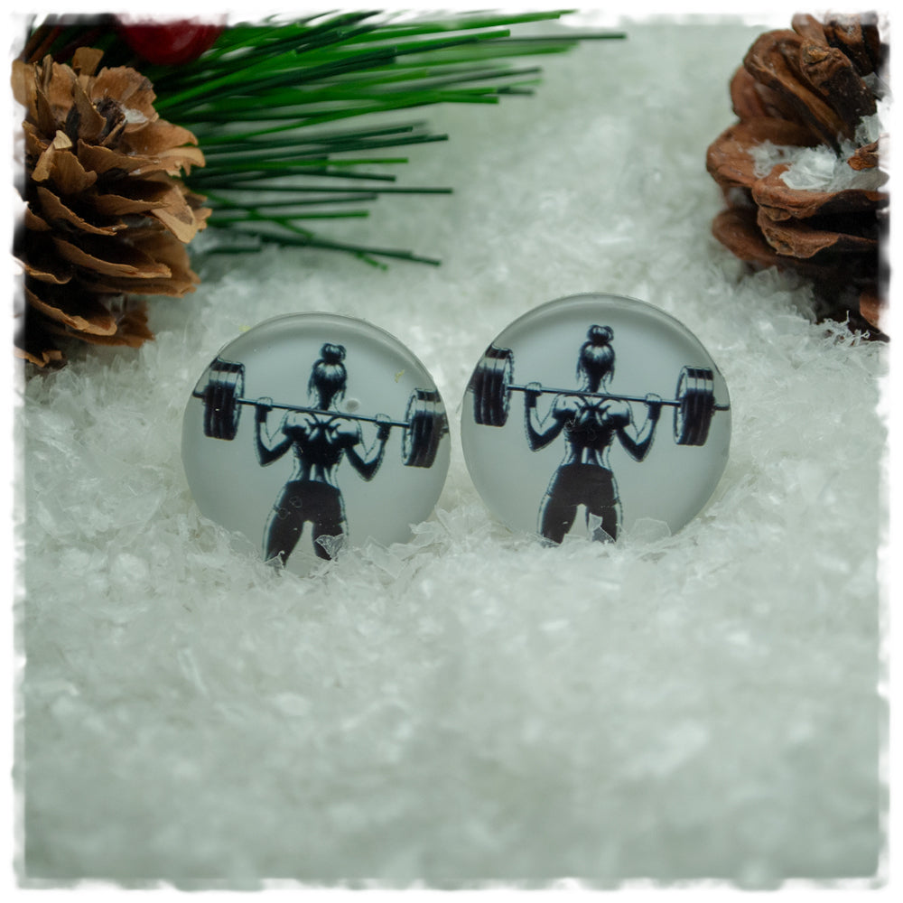 Ohrringe in 20 mm Mädchen mit Gewichten
