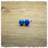 Ohrringe in 8 mm Stein dunkelblau