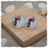 Ohrringe in 20 mm beste Freundinnen mit braunen Haaren