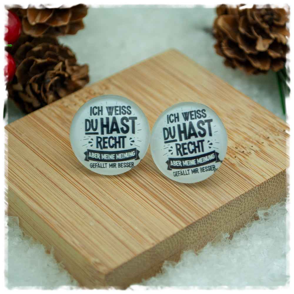 Ohrringe ICH WEISS DU HAST RECHT