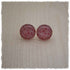 Ohrringe in 16 mm rot weiß gemustert