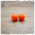 Ohrringe in 12 mm matt orange