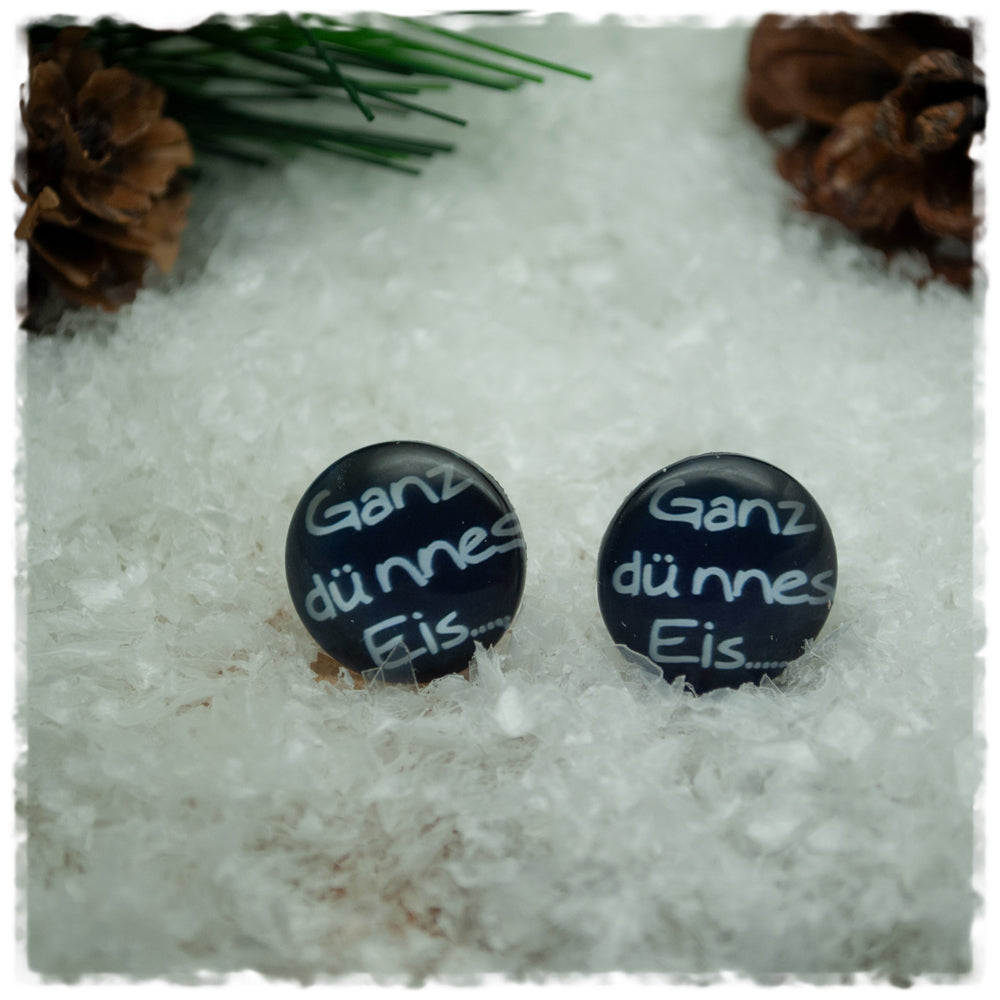 Ohrringe in 16 mm Ganz dünnes Eis