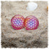 Ohrringe pink mit Lebensblume - Jackelina