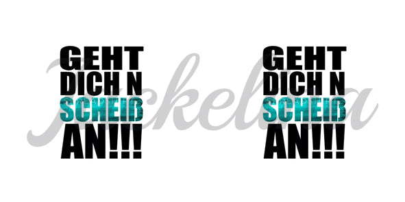Ohrringe GEHT DICH N SCHEIß AN!!! - Jackelina