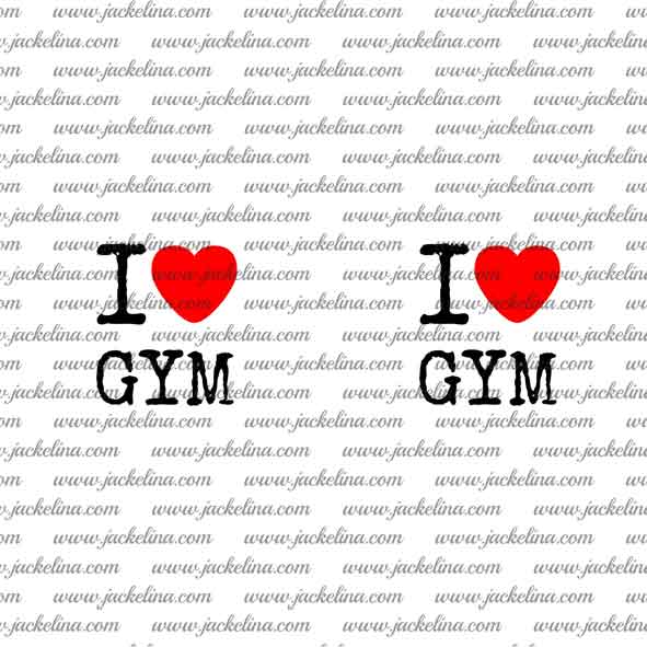 Ohrringe I LOVE GYM (EOL)
