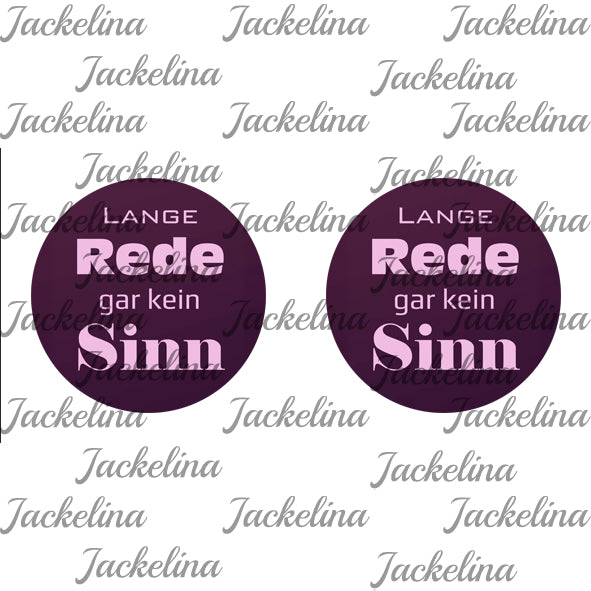 Ohrringe LANGE Rede gar kein Sinn