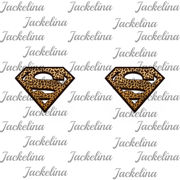 Ohrringe Leoprint - Superman