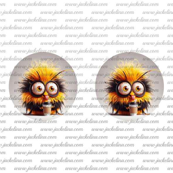 Ohrringe hellblau mit 3 Seepferdchen