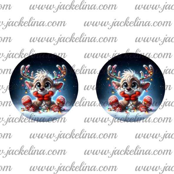 Ohrringe dunkelblau mit Babyelch