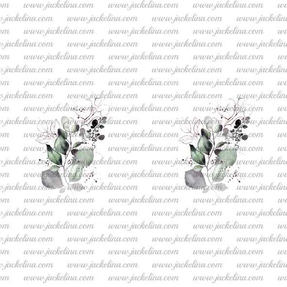 Ohrringe dunkelgrau mit roten Blumen