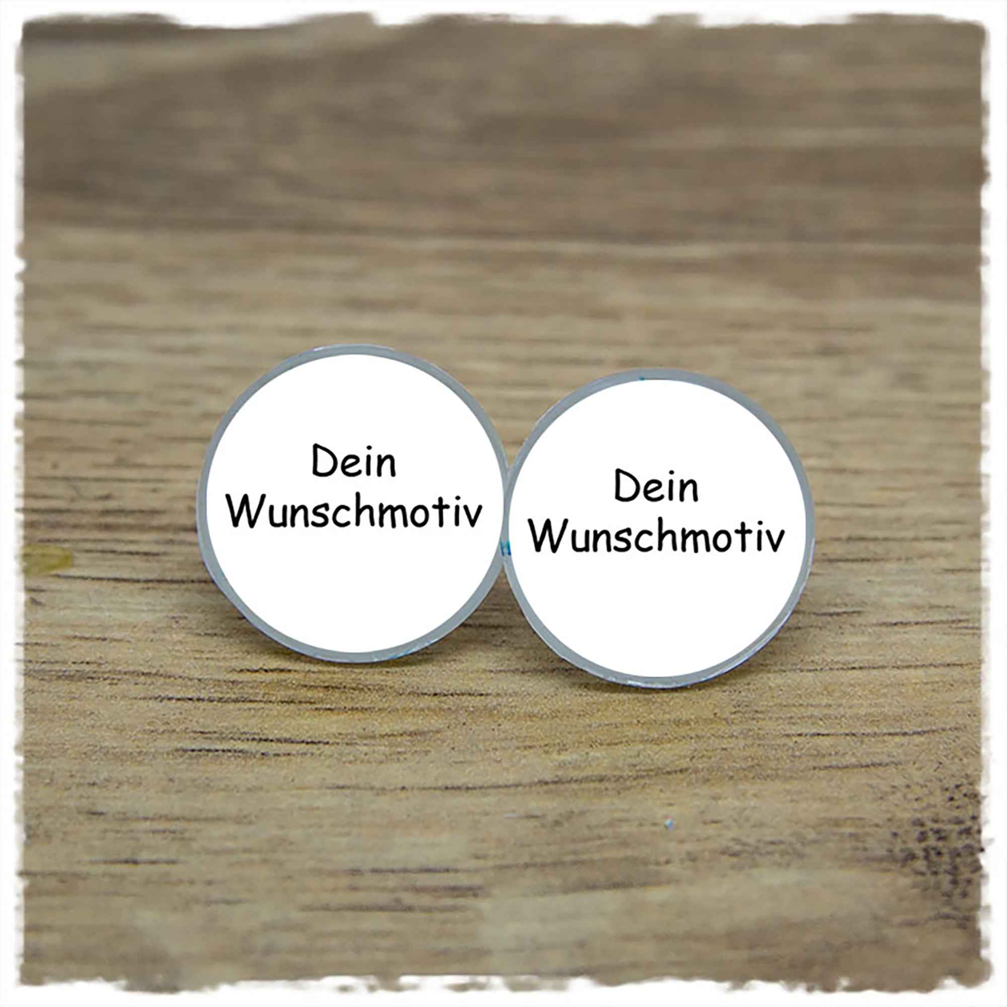 Ohrringe mit zwei eigenen Motiven