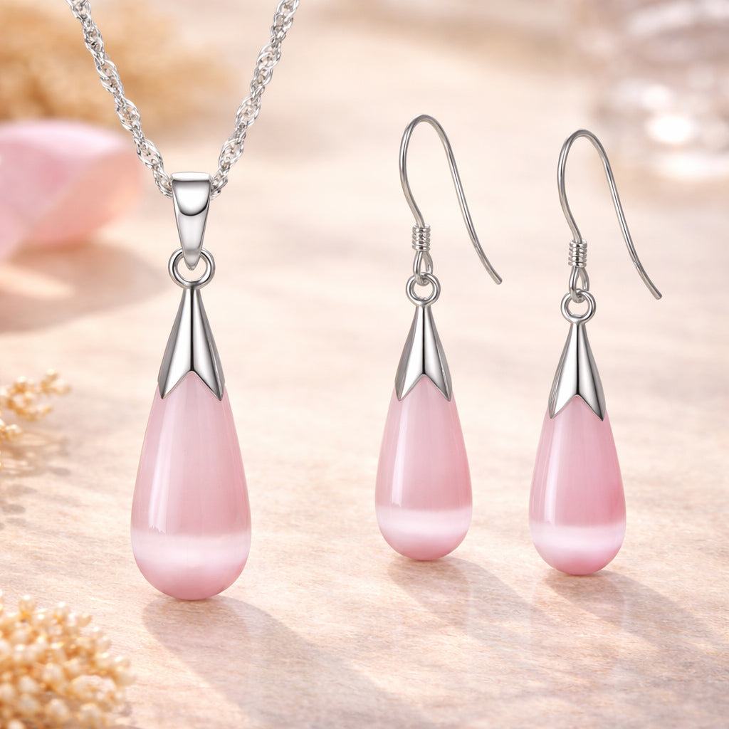 Schmuck Set aus 925er Sterling Silber, Gem Drops