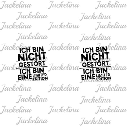 Ohrringe ICH BIN NICHT GESTÖRT ICH BIN EINE LIMITED EDITION