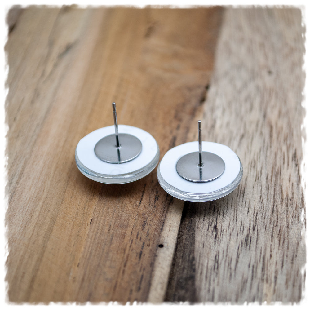 Ohrringe in 14 mm Baummännchen mit Weihnachtsschmuck