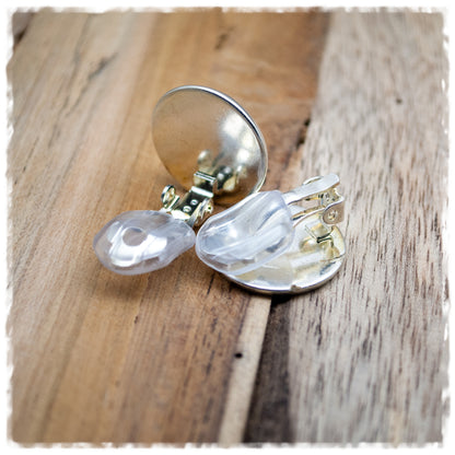 Ohrringe in 14 mm Baummännchen mit Weihnachtsschmuck