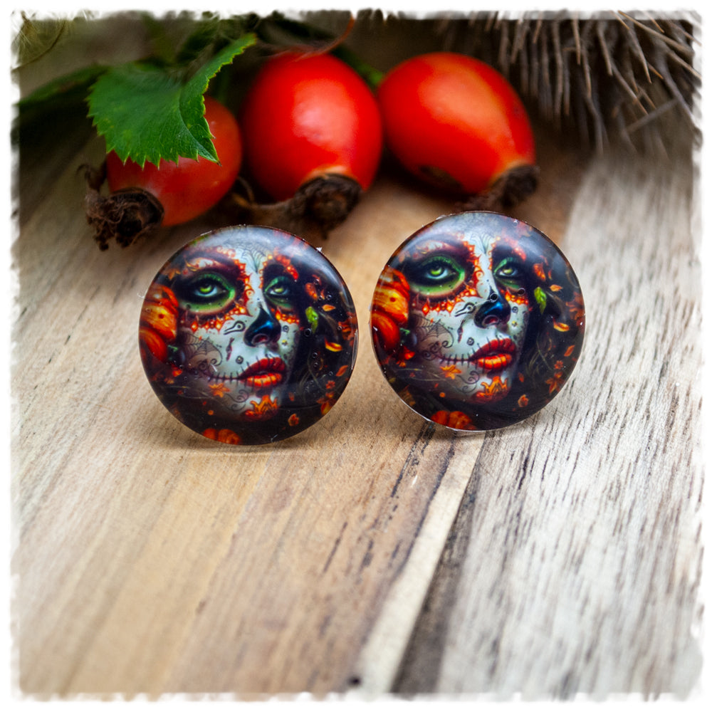 Ohrringe LaCatrina mit Kürbissen