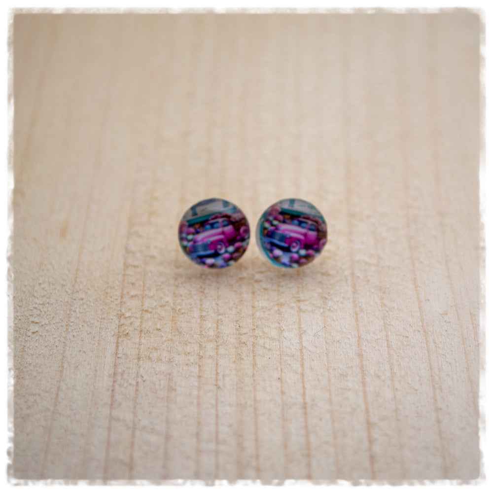 Ohrringe in 10 mm pinker Pickup (B-WARE)