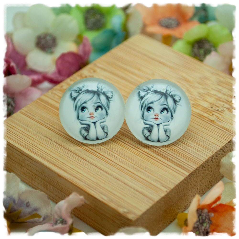 Ohrringe kleines lächelndes Mädchen - Jackelina