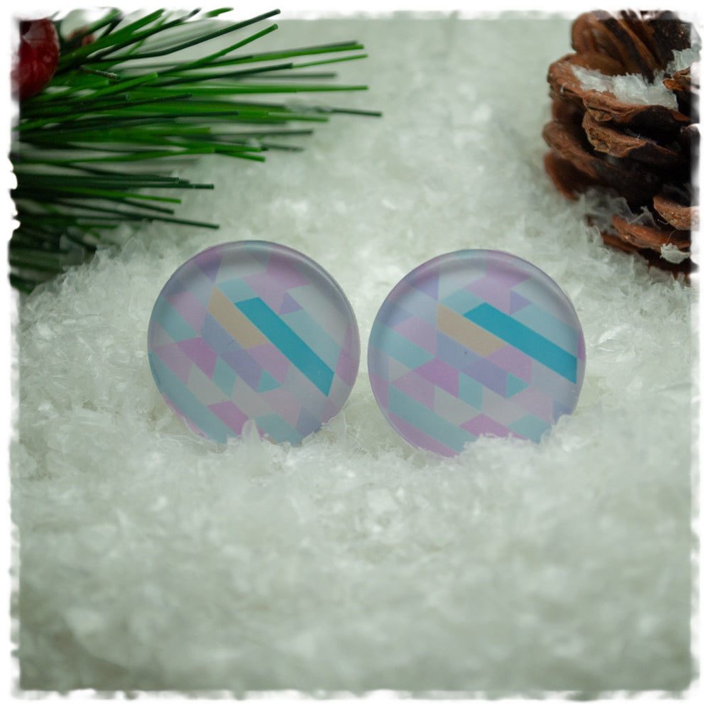 Ohrringe Pastellmuster
