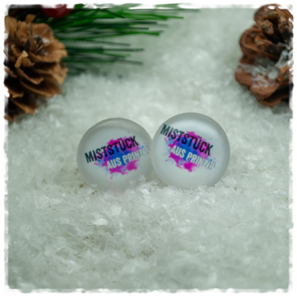 Ohrringe in 18 mm MISTSTÜCK AUS PRINZIP