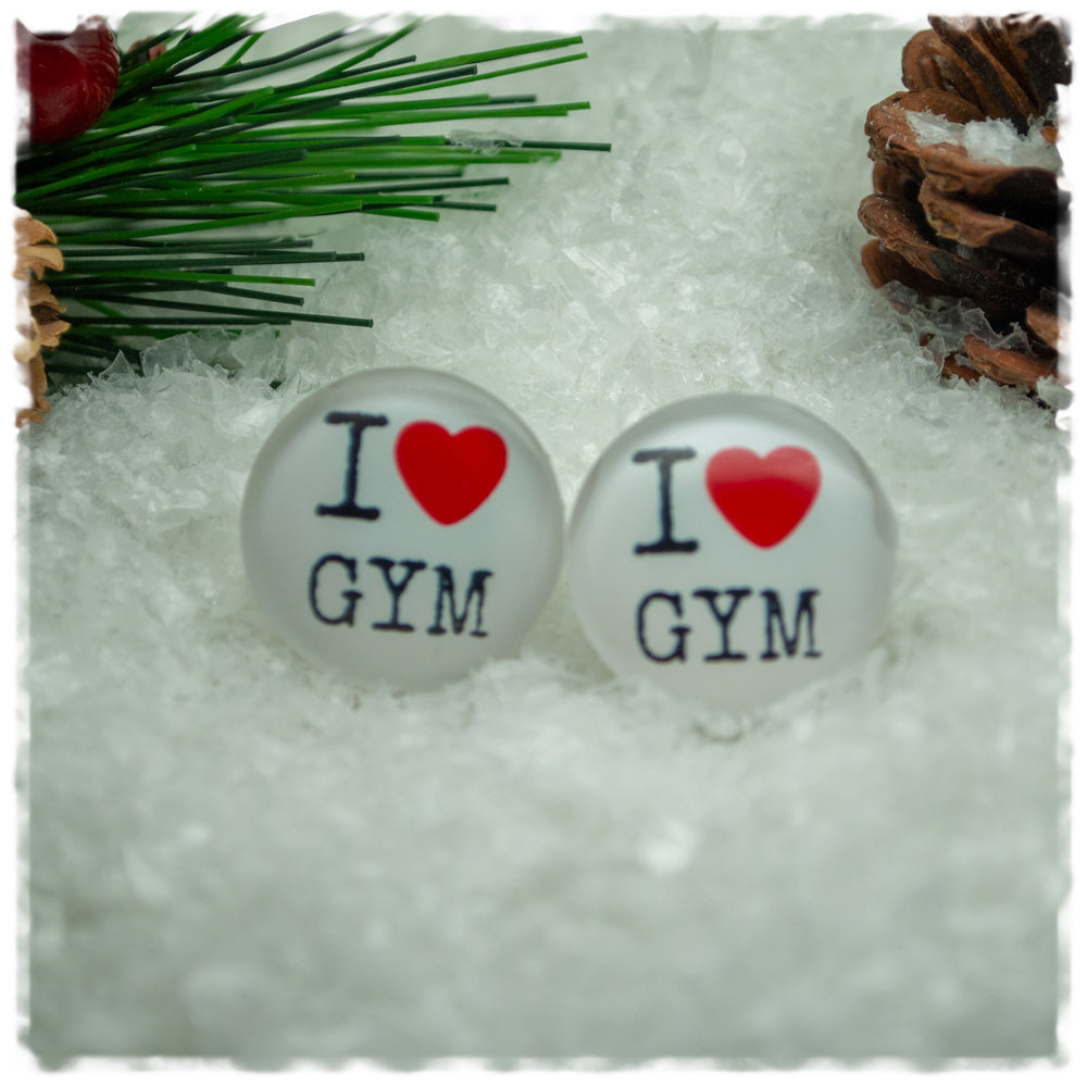 Ohrringe I LOVE GYM