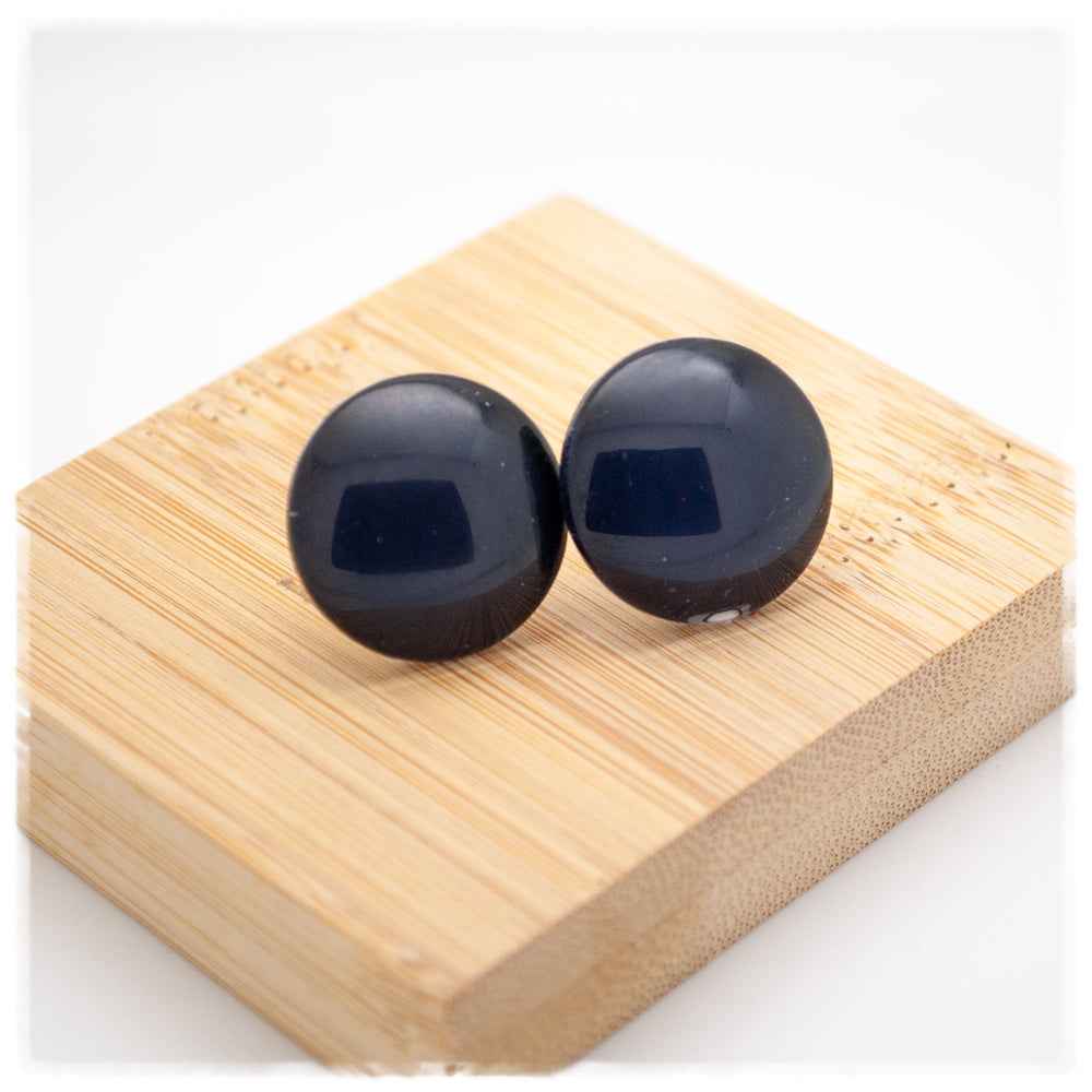 Ohrringe einfarbig dunkelblau