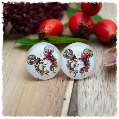 Ohrringe Maus mit der Schönen und dem Biest