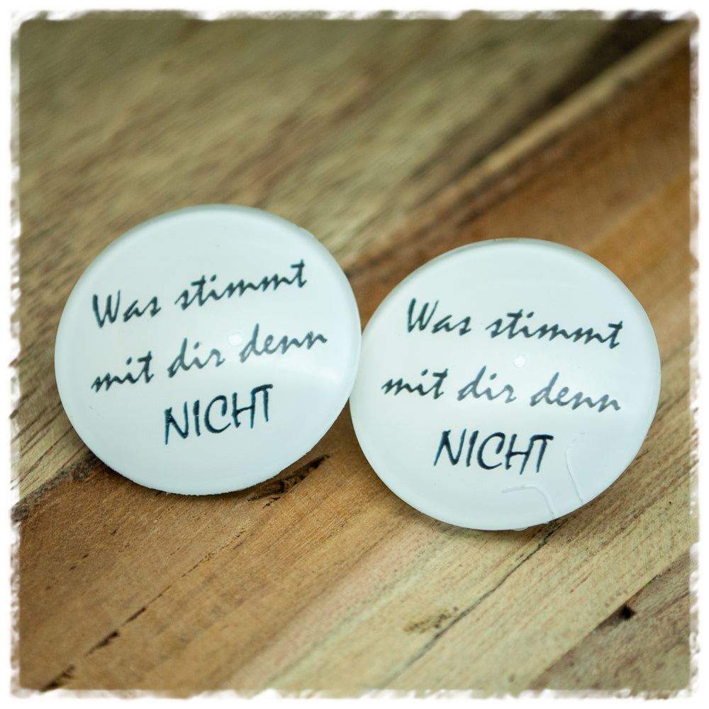 Ohrringe in 30 mm Was stimmt mit dir denn NICHT