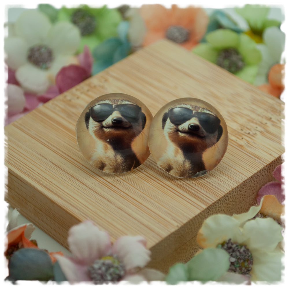 Ohrringe Erdmännchen mit Sonnenbrille